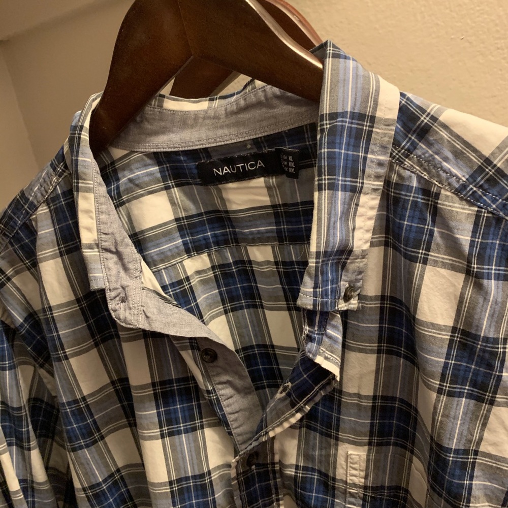 Nautica Button-Down Plaid Shirt